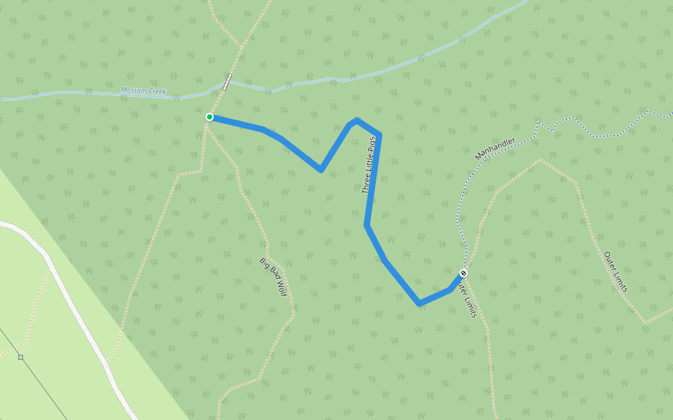 Three Little Pigs walking route map in Anmore