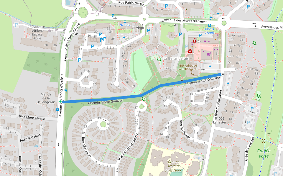 Chemin Motte Goulven