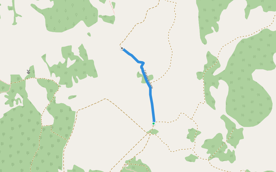 Calçada Romana walking route map in Cercal
