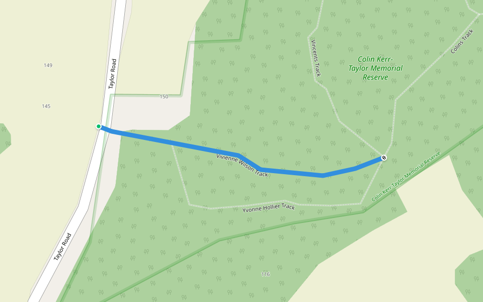 Vivienne Wilson Track walking route map in Waimauku