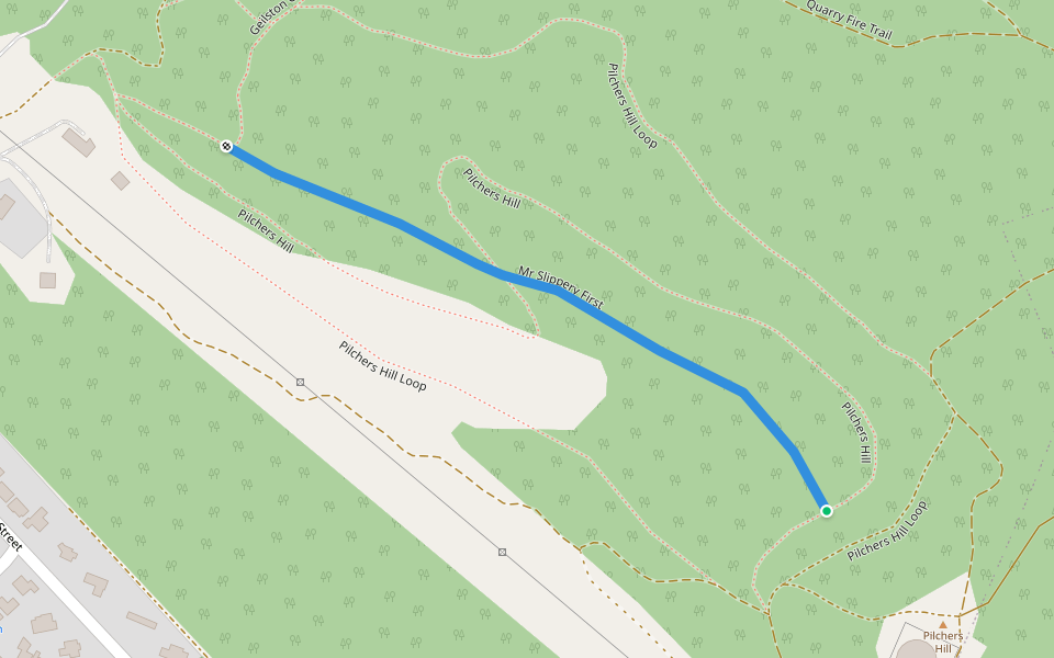 Mr Slippery First walking route map in Geilston Bay