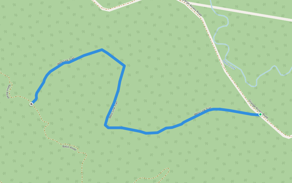 West Link Trail walking route map in Jackadgery