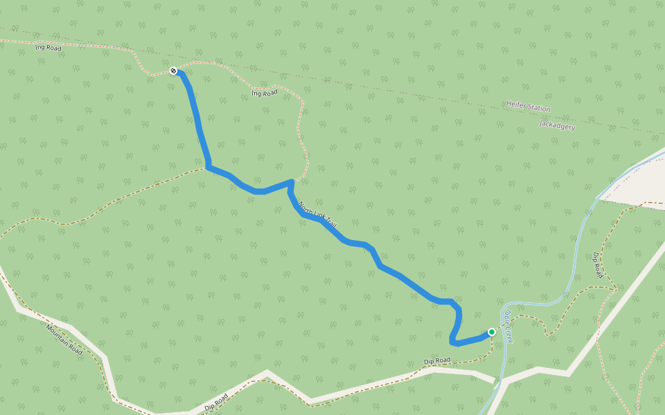 North Link Trail walking route map in Jackadgery