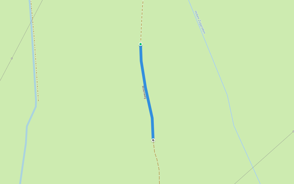 Willenweg walking route map in Stadland