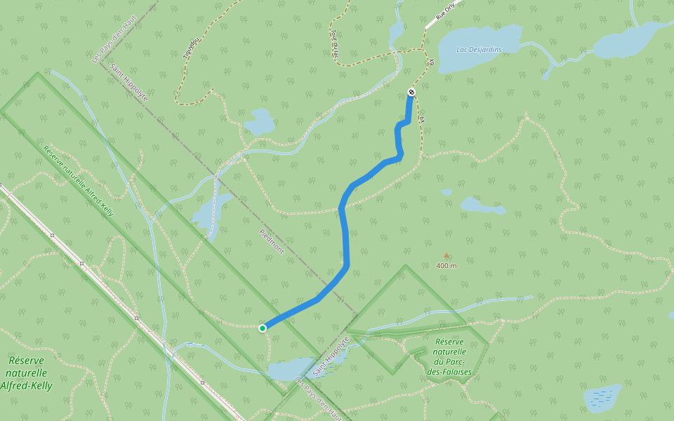 6X walking route map in Saint-Hippolyte