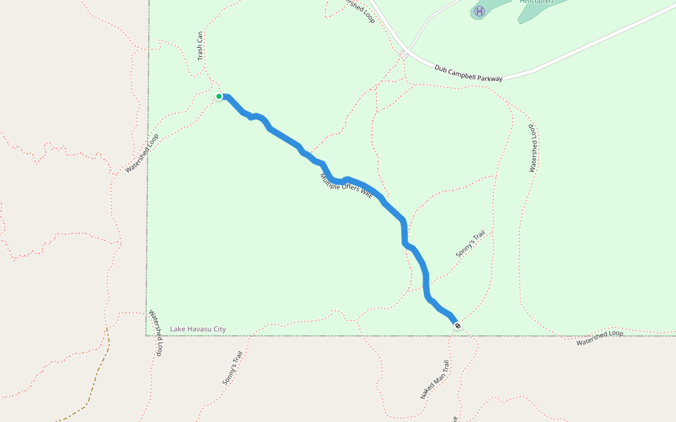 Multiple Offers WRE walking route map in Lake Havasu City