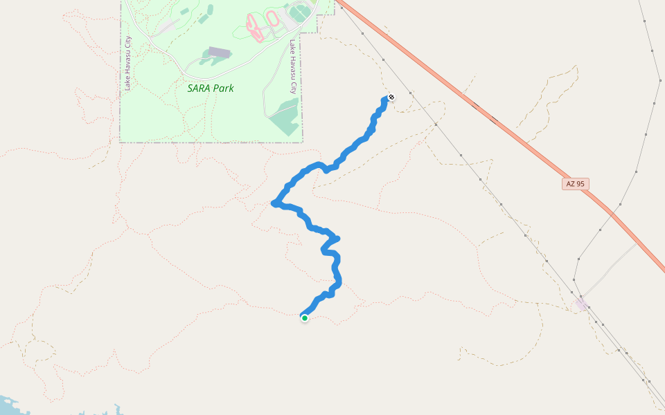 Cosmic walking route map in Lake Havasu City