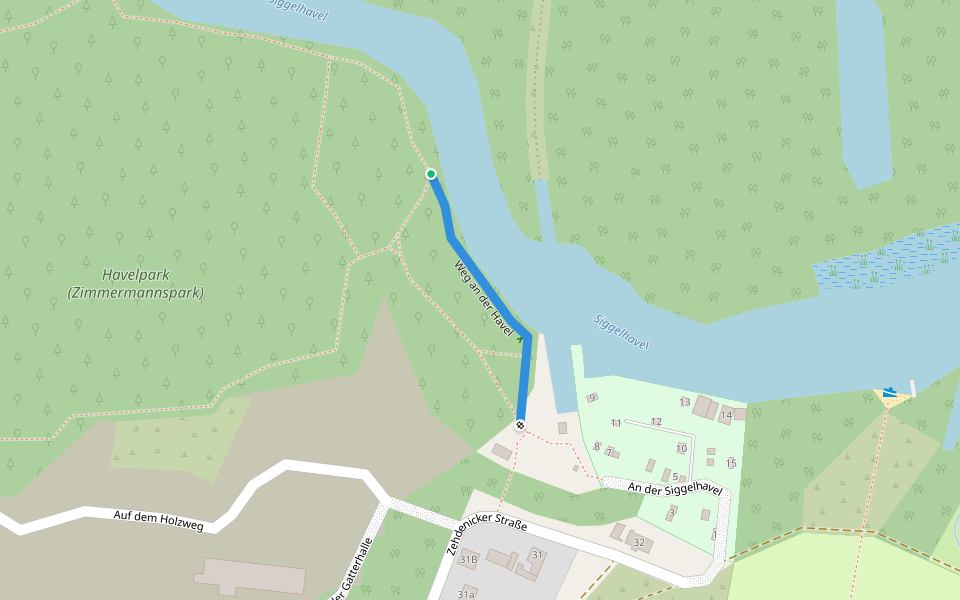 Weg an der Havel walking route map in Fürstenberg/Havel