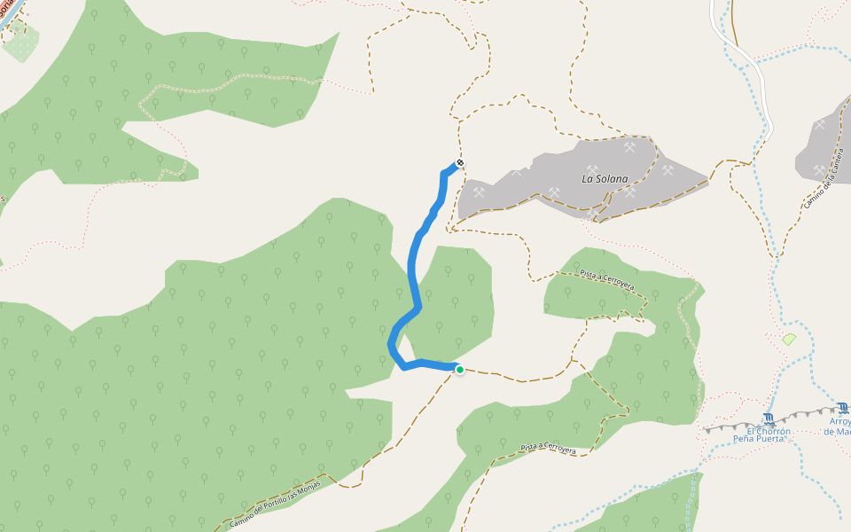 Senda de Viguera a Torre walking route map in Torre en Cameros