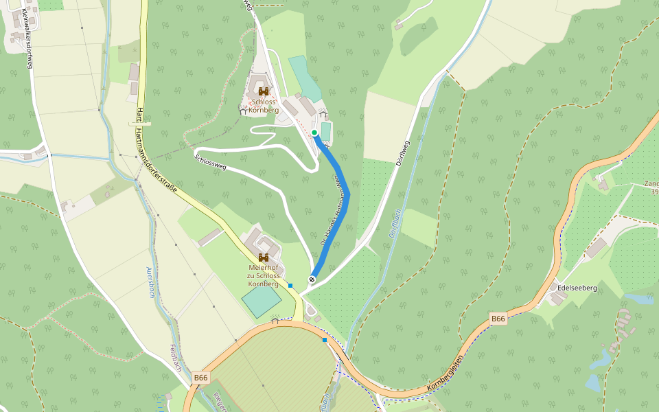 Dr. Hannes Hofmann Weg walking route map in Dörfl