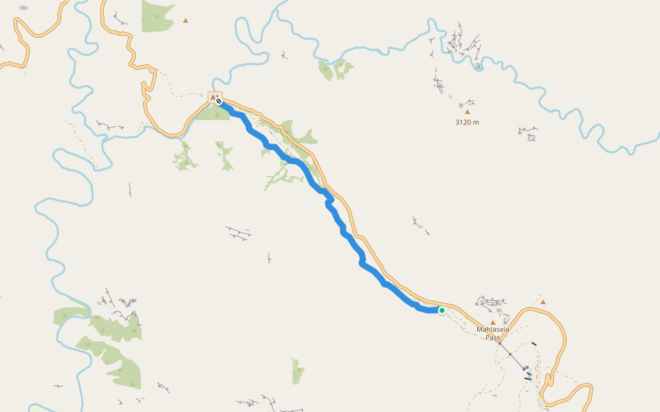 Goldilocks walking route map in Thakabannas Cattle Post