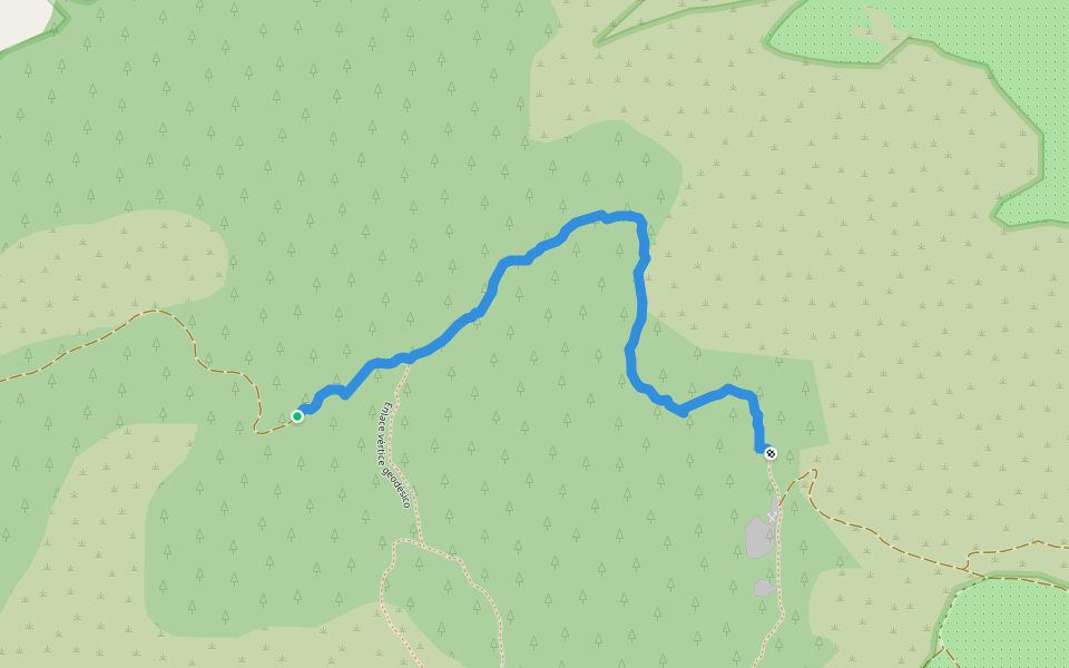Vuelta crater Cancarix walking route map in Hellín
