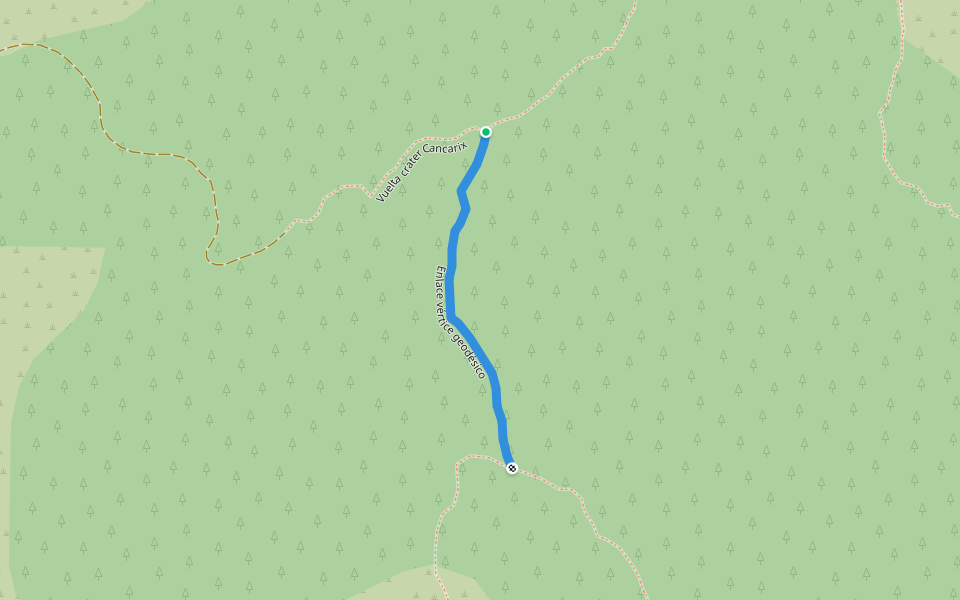 Enlace vértice geodésico walking route map in Hellín