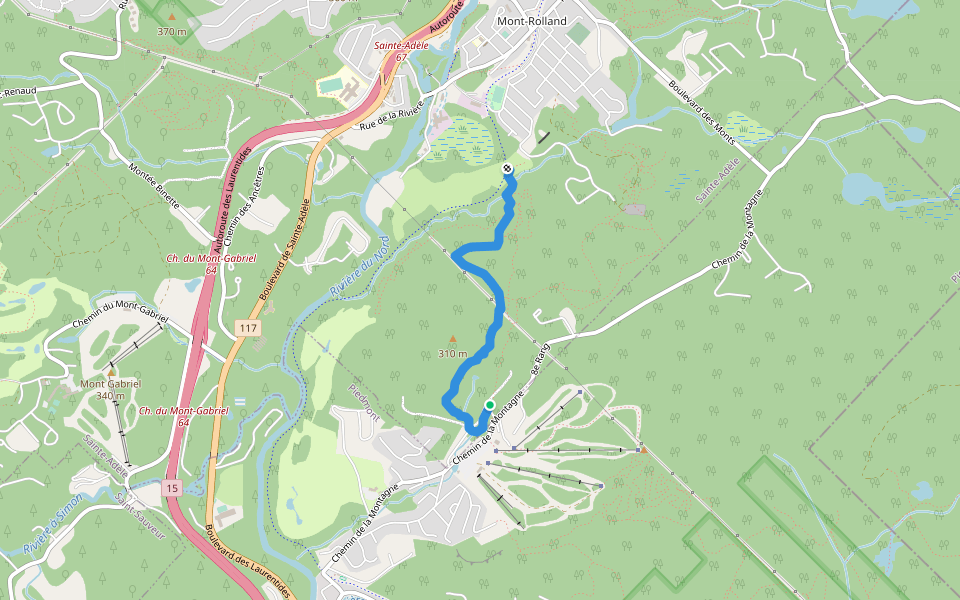 Whizzard Sud walking route map in Piedmont