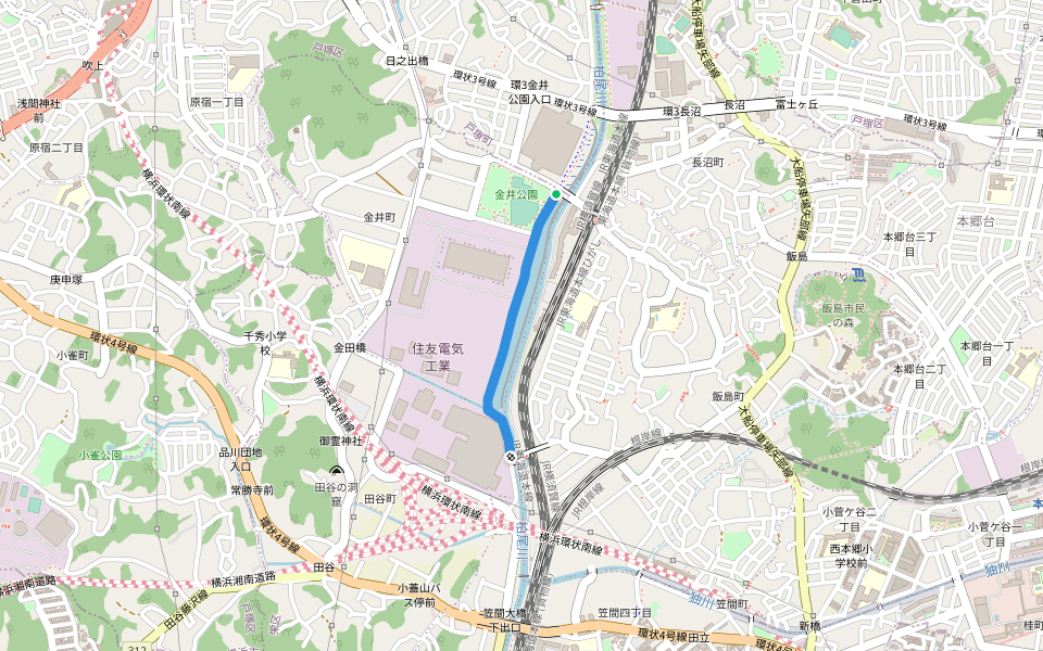 柏尾川プロムナード