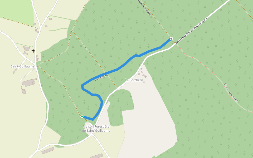Parcours VTT walking route map in Loudéac