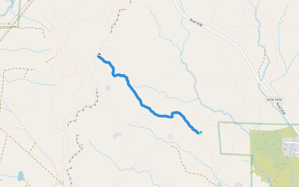 Bonk Rock Trail walking route map in Flora Vista