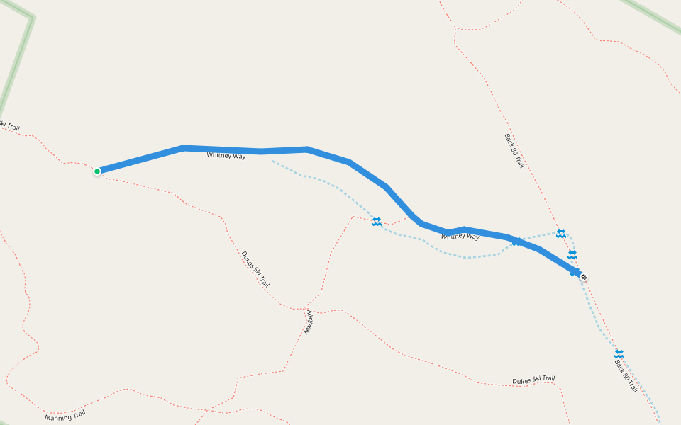 Whitney Way walking route map in Alexandria