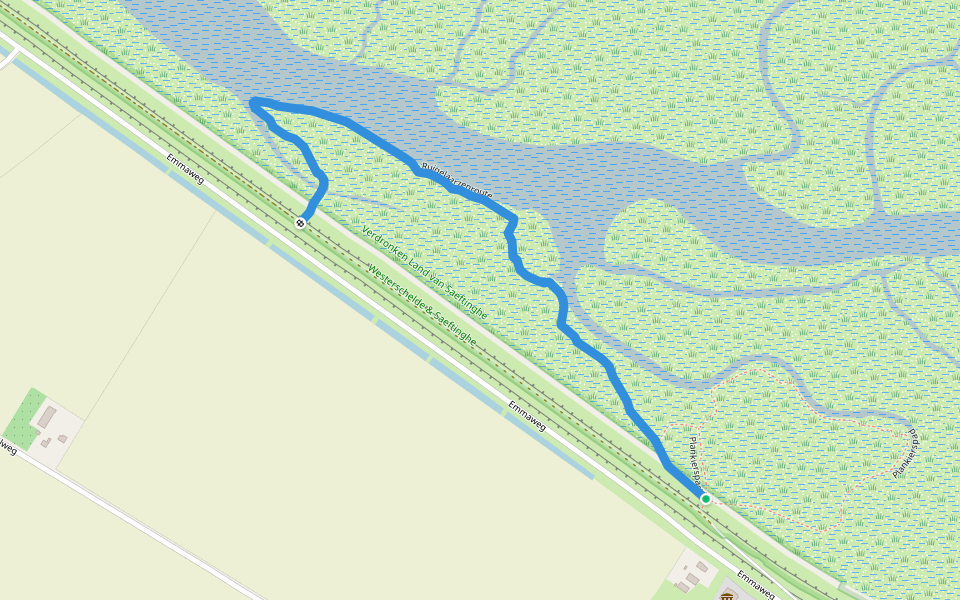 Ruigelaarzenroute walking route map in Nieuw Namen
