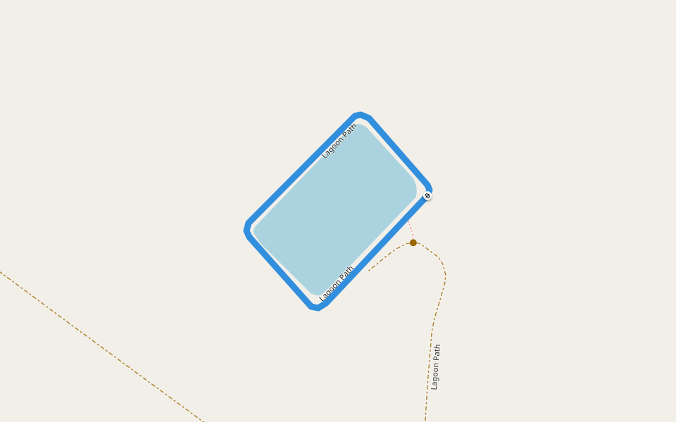 Lagoon Path walking route map in Minto