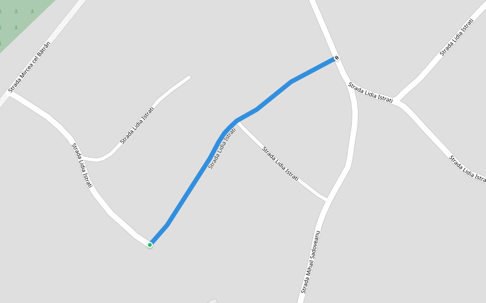 Strada Lidia Istrati walking route map in Săiţi