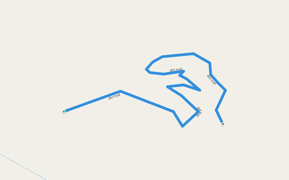 dirt trail walking route map in Nakinglas