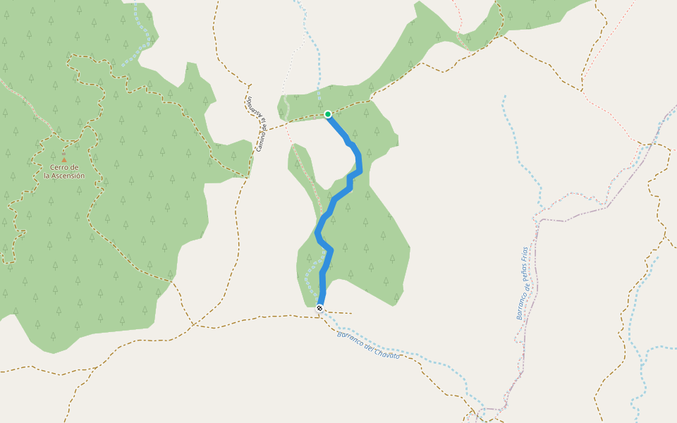Senda del Seta walking route map in Ateca