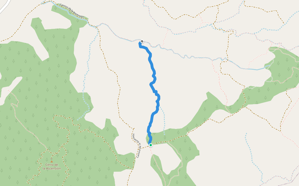 Senda del Bebedero walking route map in Ateca