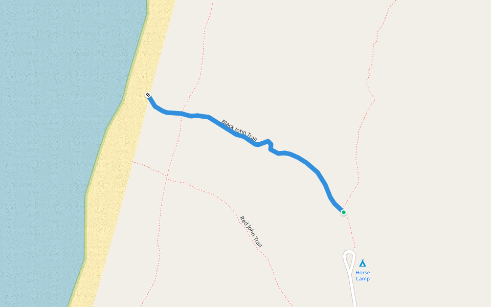 Black John Trail walking route map in Bandon