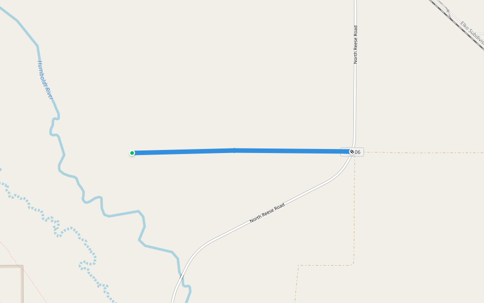 Old Calif Trail walking route map in Battle Mountain