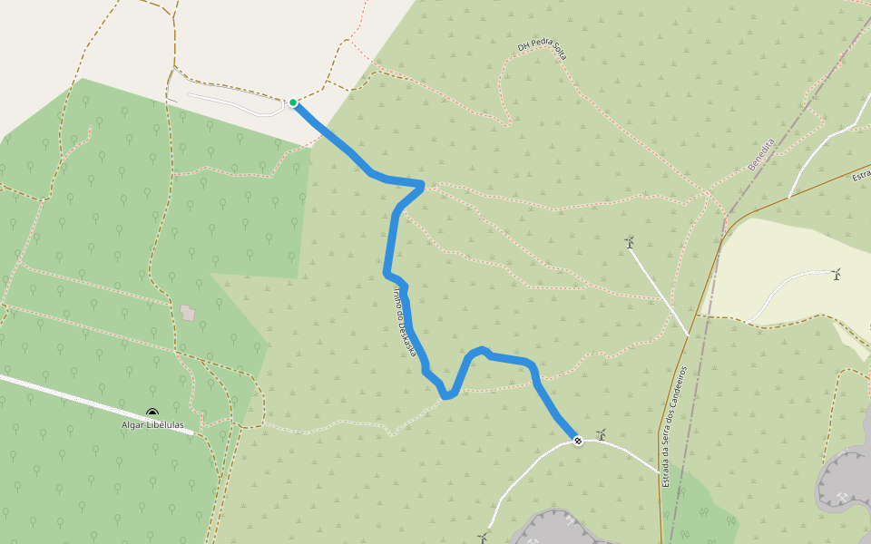 Trilho do Deskaska walking route map in Benedita