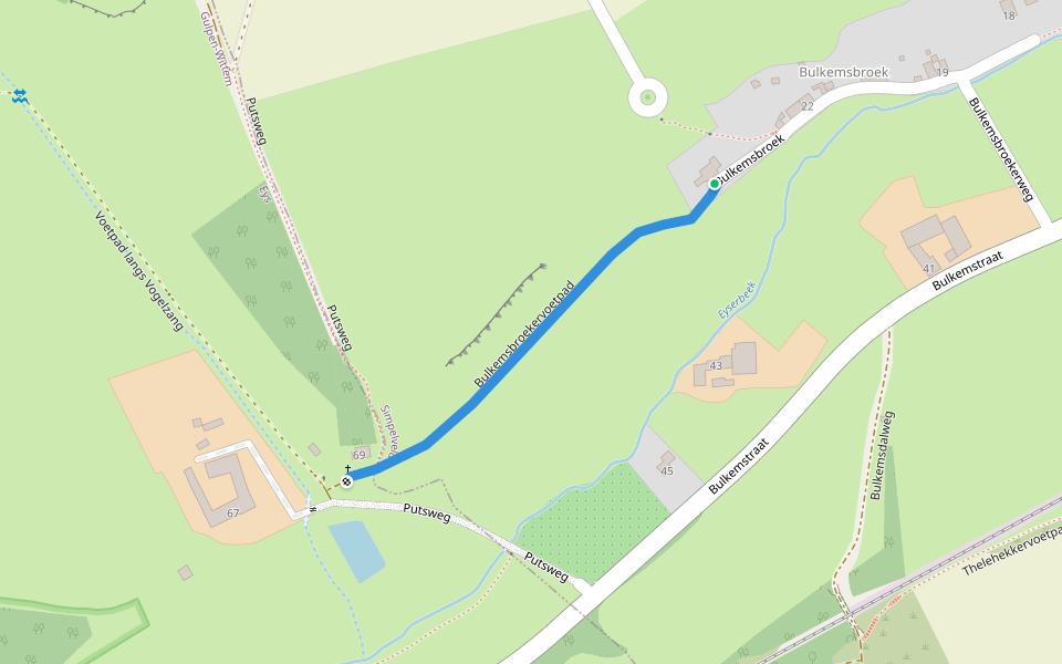Bulkemsbroekervoetpad walking route map in Simpelveld