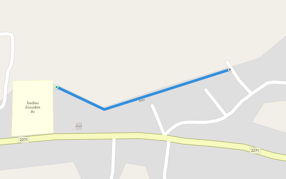 ถนน walking route map in Tambon Na Pa