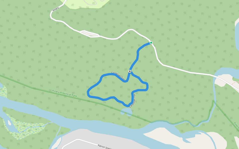 Carolinian Trail walking route map in Port Franks