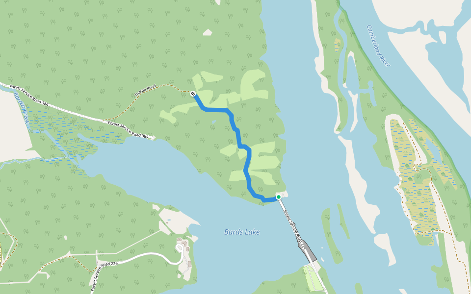 Tharpe Road walking route map in Dover