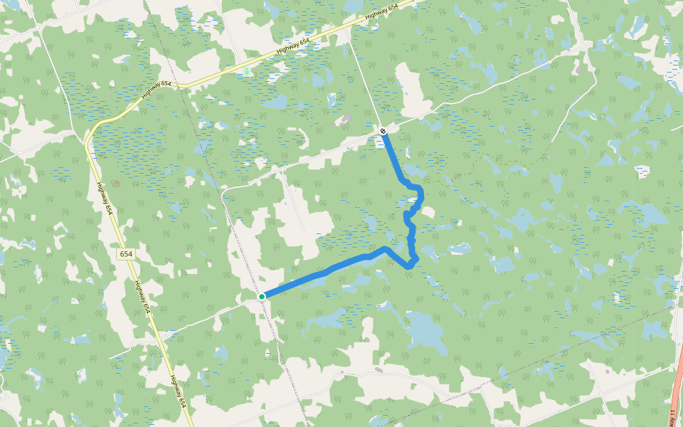 Callander Trail walking route map in Callander