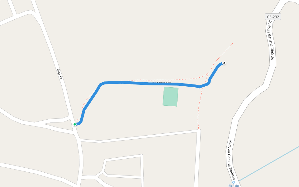 Trilha Pedra do Machado walking route map in Viçosa do Ceará