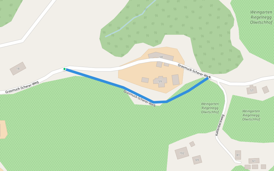 Grasmuck-Scherer-Weg walking route map in Steinbach