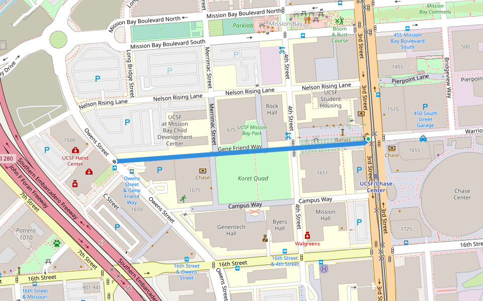 Gene Friend Way In California Walking Map Gene Friend Way In California Walking Map