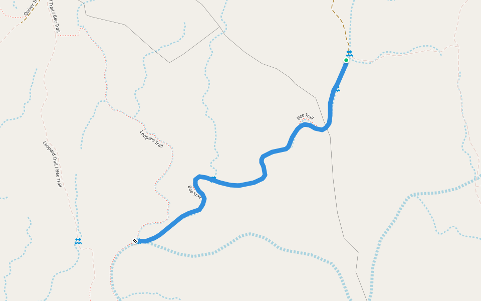 Bee Trail walking route map in Rooiklip