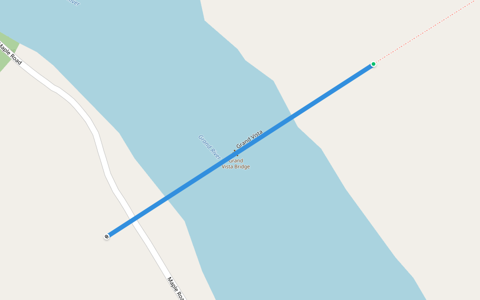 Grand Vista walking route map in East