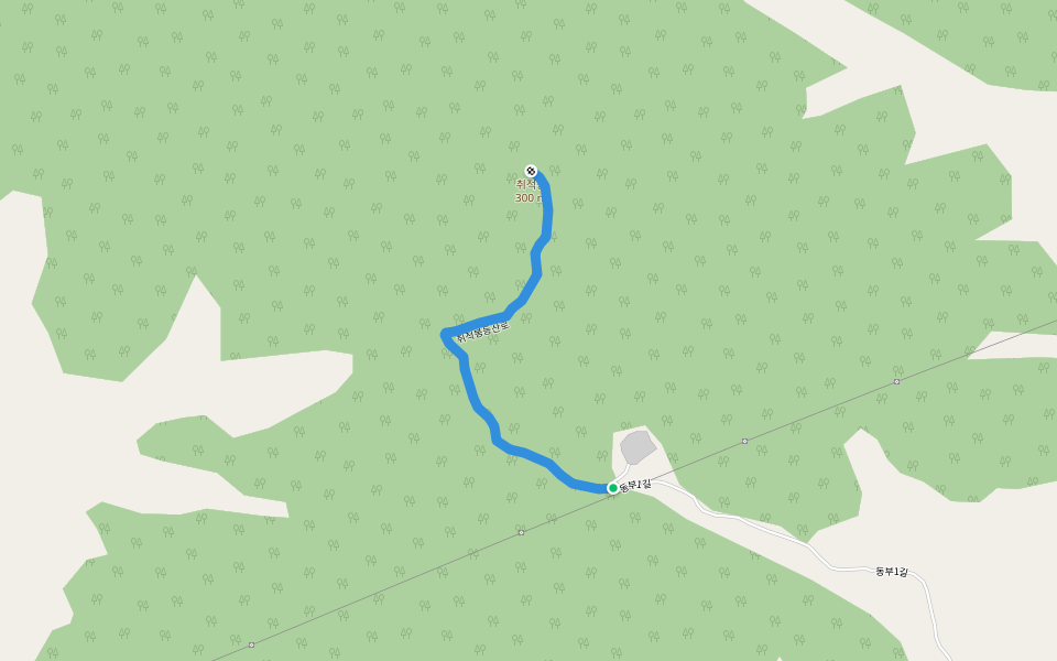 취적봉등산로 walking route map in Gimcheon