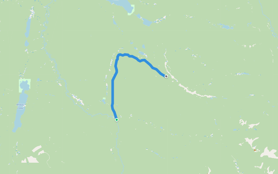 Stoney Lake Trails walking route map in Wells