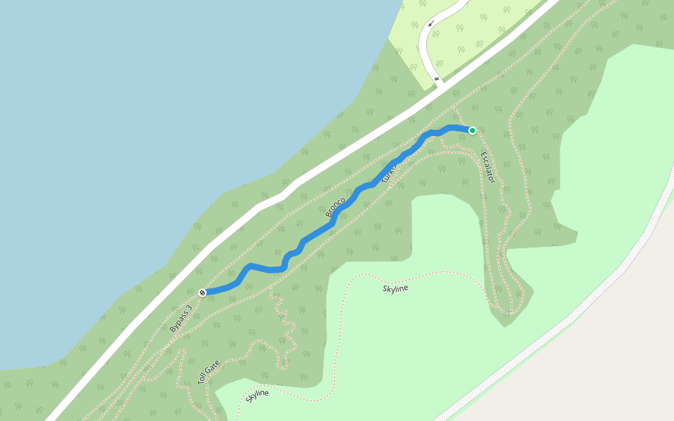 Bronco walking route map in Dundurn