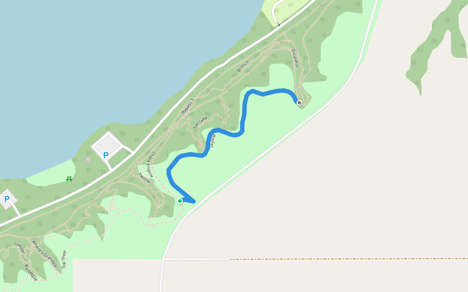 Skyline walking route map in Dundurn