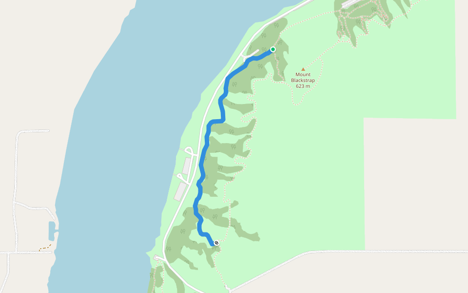 Lower Coulee walking route map in Dundurn