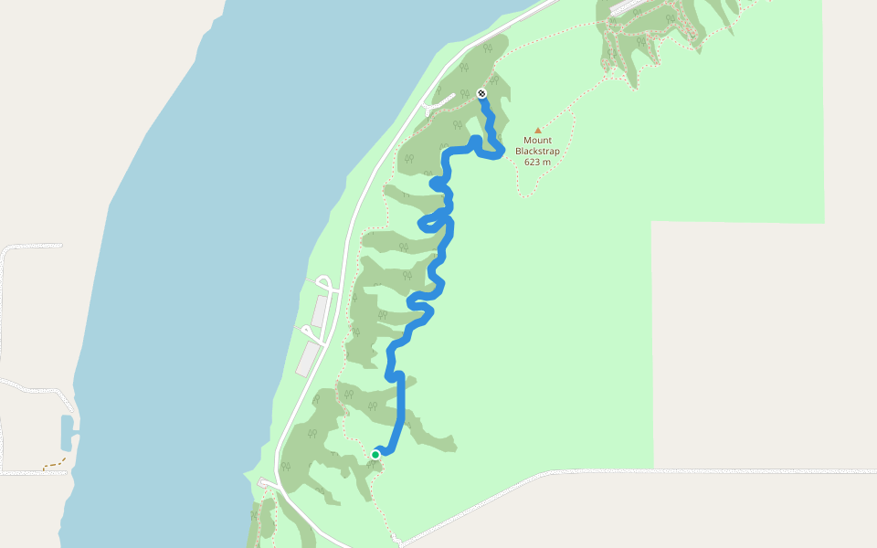 Upper Coulee walking route map in Dundurn