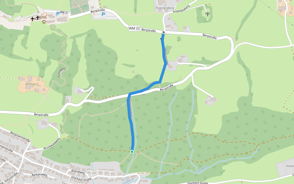 Seniorensteig walking route map in Hohenpeißenberg