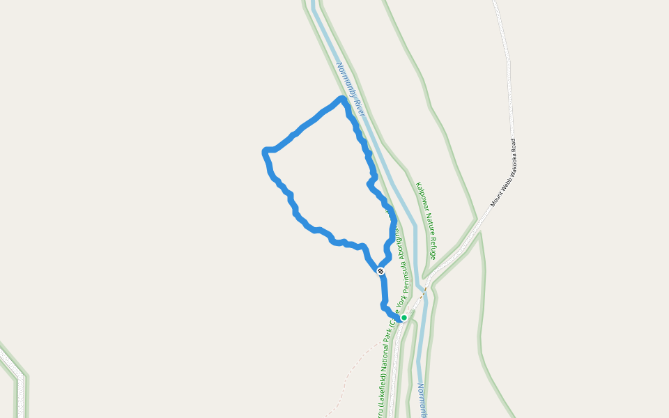 Kalpowar Discovery Walk walking route map in Lakefield