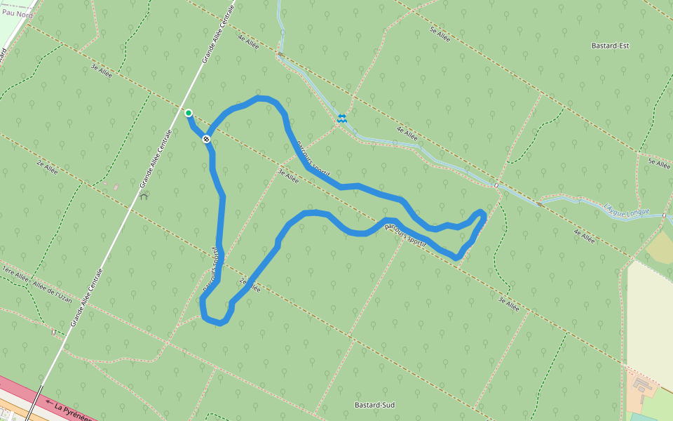 Fitness trail Walking and Running Pau, NouvelleAquitaine Pacer